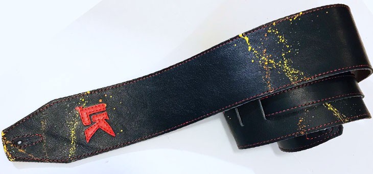 LK Straps - Solid Black with Splatter